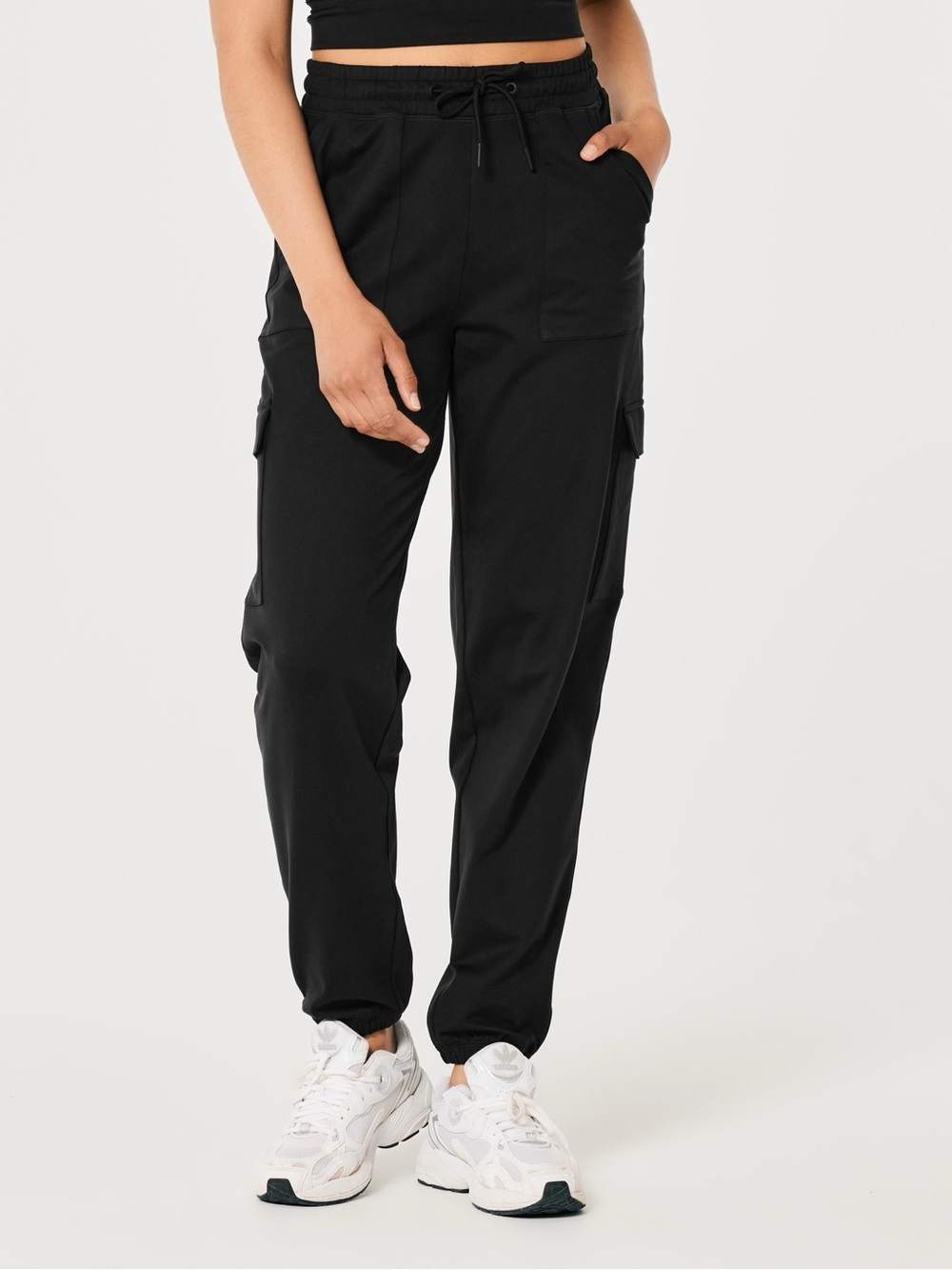 NWT-Hollister Gilly Hicks Black Cargo Jogger Pants sz XXL